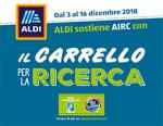 ALDI rinnova la collaborazione con AIRC con l'iniziativa “Il carrello per la ricerca